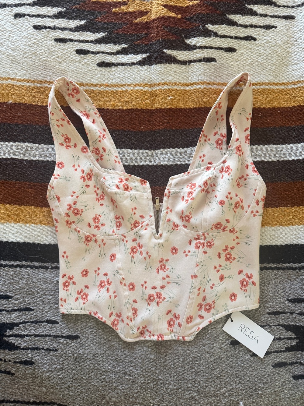NWT RESA Gigi Corset Bustier in Wildflower XS